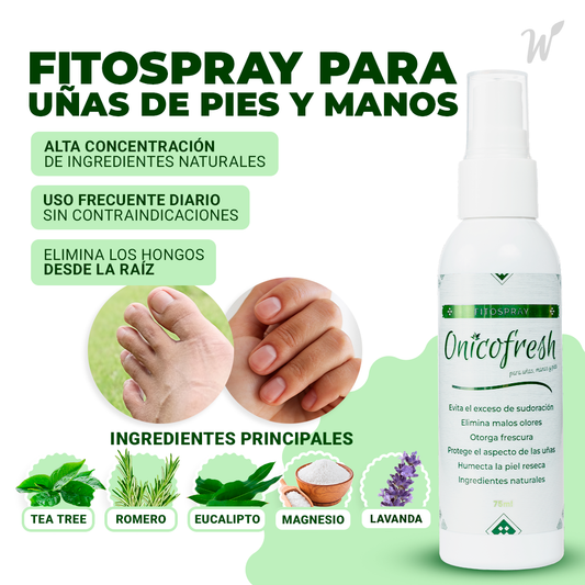Onicofresh® Fitospray para Uñas, Manos y Pies 75ml