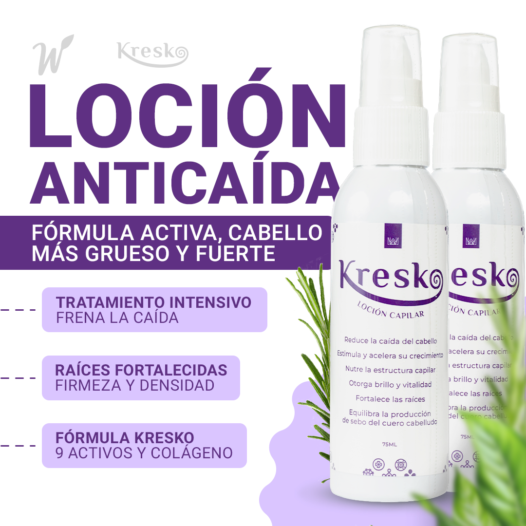2 Lociones Capilares Anticaída 75 ml DESCUENTO