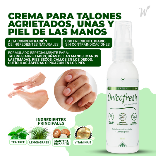 Onicofresh® Crema para Uñas, Manos y Pies 75 ml