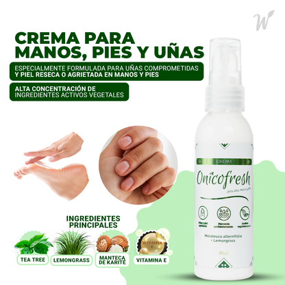 Onicofresh® Crema para Uñas, Manos y Pies