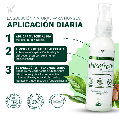 Onicofresh® Crema para Uñas, Manos y Pies 75 ml