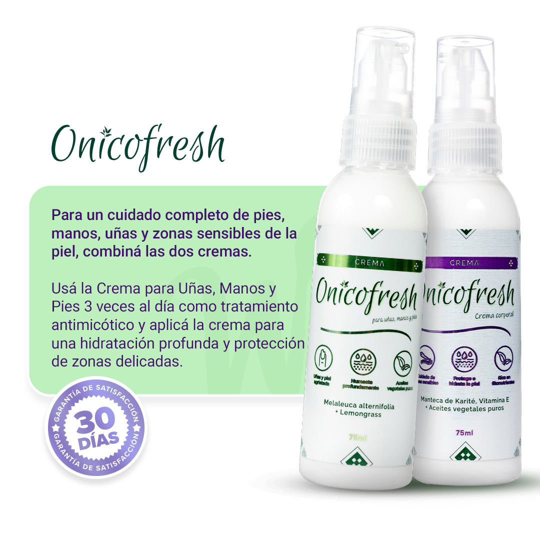Kit Antihongos Manos, pies, cuerpo y zonas sensibles: 2 Cremas 75 ml c/u