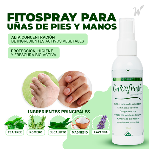 Onicofresh® Fitospray para Uñas, Manos y Pies 75ml
