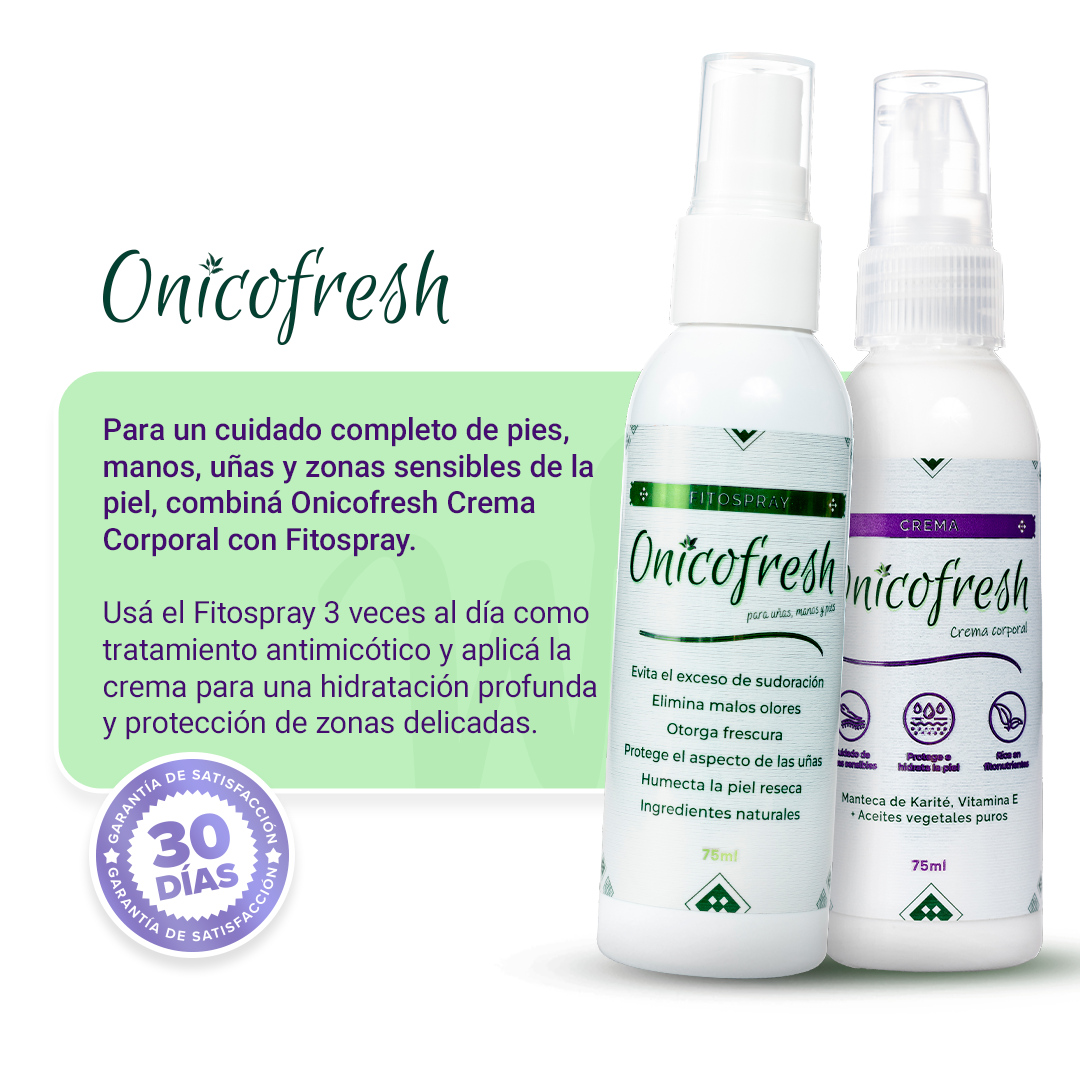 Kit Antihongos Uñas, pies, cuerpo y zonas sensibles: 1 Fitospray + 1 Crema 75 ml c/u