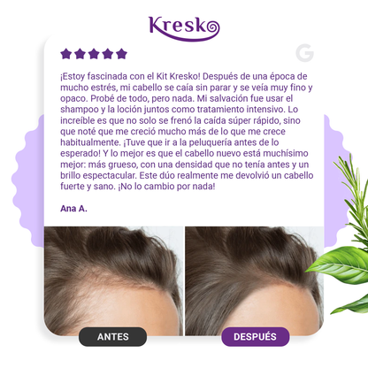 Kit Capilar Anticaída: 1 Shampoo 300 ml + 1 Loción 75ml
