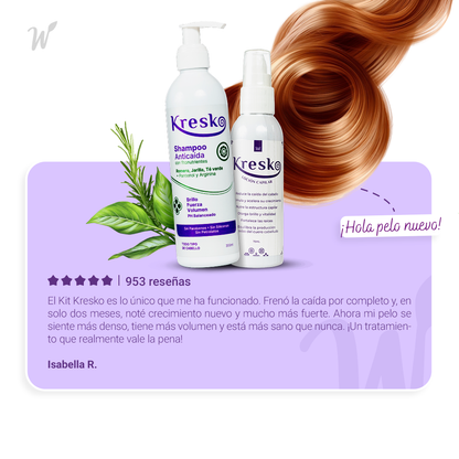 Kit Capilar Anticaída: 1 Shampoo 300 ml + 1 Loción 75ml