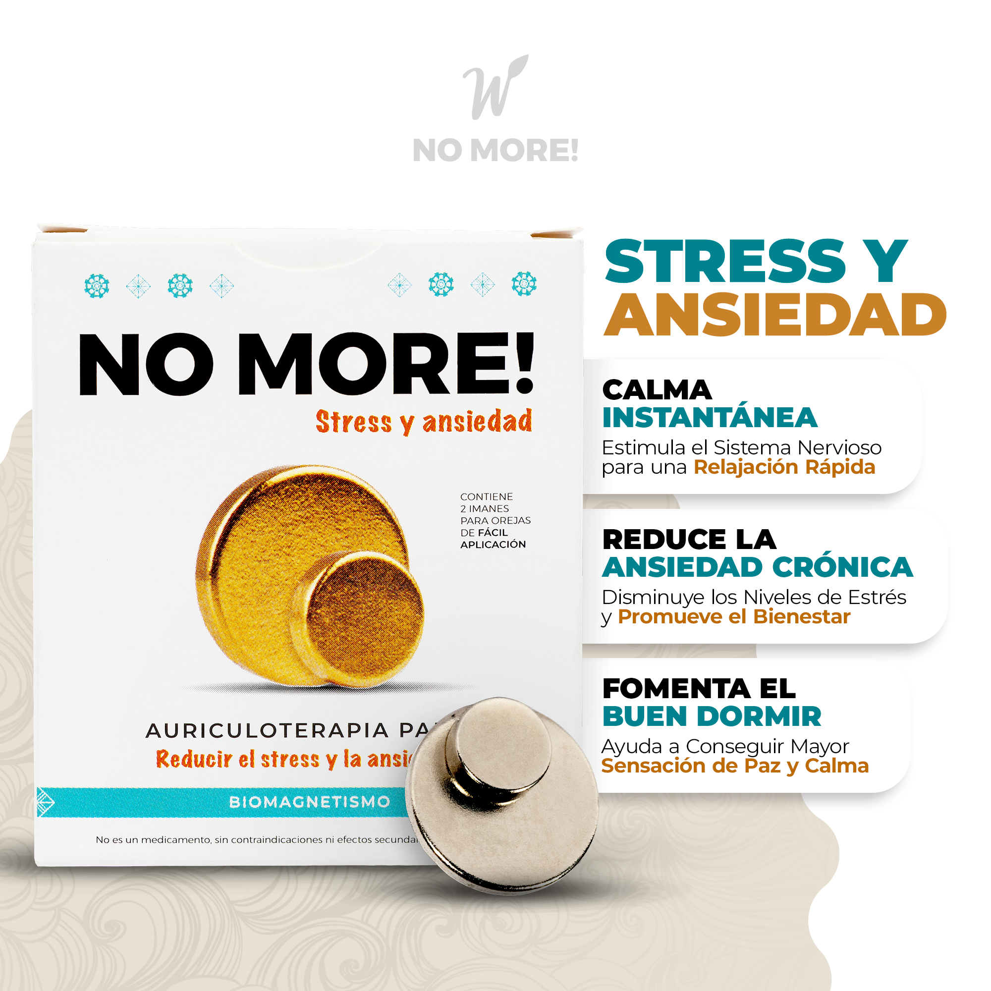 1 Par de Bioimanes Anti Stress Auriculoterapia REGALO